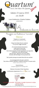 23 marzo - Andiamo in bianco