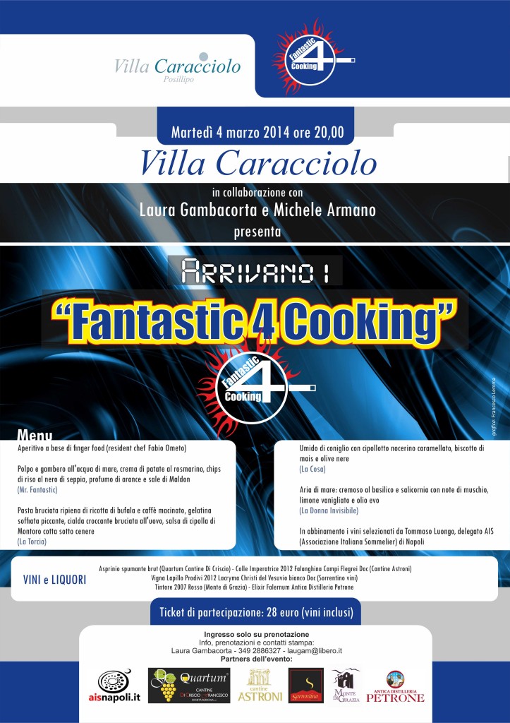 web locandina FANTASTICI 4 COOKING