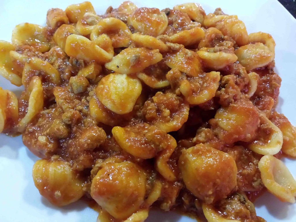 orecchiette al ragout di agnello